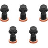 Arlen Ness #300-864 - Banjo Bolt 5-Pack - M12x1.25 - Black