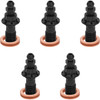 Arlen Ness #300-867 - Banjo Bolt 5-Pack - 10mm - Black