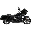 Bassani Xhaust #1F98B - 2-into-1 Mid-Length Super Bike Exhaust System - 4" Muffler - M8 Touring