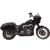 Bassani Xhaust #1S79B - 2-into-1 Ripper Exhaust System with Megaphone Muffler - Short - Black - M8 Softail