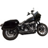Bassani Xhaust #1S79B - 2-into-1 Ripper Exhaust System with Megaphone Muffler - Short - Black - M8 Softail
