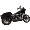 Bassani Xhaust #1S79RBE - 2-into-1 Ripper Exhaust System with Megaphone Muffler - Black - 49-State - M8 Softail