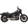 Bassani Xhaust #1S75SS - 2-into-1 The Ripper Exhaust System with Megaphone Muffler - Short - Stainless - M8 Softail
