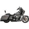 Khrome Werks #200810A-SR - 2-into-1-into-2 Dominator-SR Exhaust System - Black - Without End Caps - M8 Touring