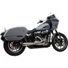 Trask #TM-5054 - 2-into-1 Assault Exhaust System - Stainless Steel - Softail M8