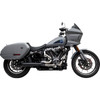 Trask #TM-5054BK - 2-into-1 Assault Exhaust System - Black - Softail M8