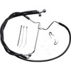 Drag Specialties - Brake Line - Front - Black - +6"