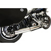 Bassani Xhaust #1S38FP - 4" Slip-On Muffler with 2-1/2" x 10" Baffle Core - Chrome - 49-State