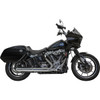 Bassani Xhaust #1S38FP - 4" Slip-On Muffler with 2-1/2" x 10" Baffle Core - Chrome - 49-State