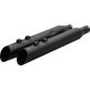 Khrome Werks #40FSL-1011-BLK - HP-Plus® Slip-On Mufflers - Slash-Up - 4"- M8 - Black