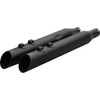 Khrome Werks #40FSL-1012-BLK - HP-Plus® Slip-On Mufflers - 4" - M8 - Slash Up with Ripper Baffle - Black