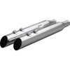 Khrome Werks #40FSL-1012-CHR - HP-Plus® Slip-On Mufflers - 4" - M8 - Slash Up with Ripper Baffle - Chrome