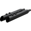 Khrome Werks #40FSL-1021-BLK - HP-Plus® Slip-On Mufflers - Slash Up - 4" - Trike/Twin Cam - Black