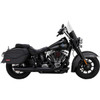 Vance & Hines #46750 - Twin Slash Slip-On Muffler - Black - Softail
