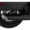 Vance & Hines #46750 - Twin Slash Slip-On Muffler - Black - Softail