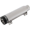 Cobra #6522 - Neighbor Haters Slip-On Muffler - Short - Dual Grove Tip - Chrome