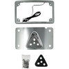 Kodlin USA #KUS20353 - 3-Hole License Plate Mount - Curved - Chrome