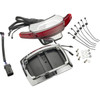 Ciro #46473 - Latitude Taillight License Plate Mount - Red Lens - Chrome - Indian