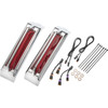 Ciro #42052 - Filler Panel Tail Lights - Red Lens - Chrome
