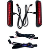Custom Dynamics #CD-LRST-SB-R - LED Saddlebag Lights - Red Lens - Matte Black