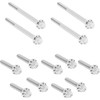 Arlen Ness #300-929 - Bolt Kit - Primary Cover - Titanium - 12-Point - Softail - Polished