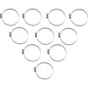 Parts Unlimited - Hose Clamps - Embossed - 70-90 mm - 10 Pack