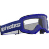 Alpinestars Goggles #5103325-7189 - Vision 3 Goggle - Wordmark - Blue - Clear Lens