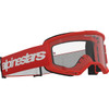 Alpinestars Goggles #5103325-3067 - Vision 3 Goggle - Wordmark - Red - Clear Lens