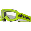 Alpinestars Goggles #5103325-5038 - Vision 3 Goggle - Wordmark - Yellow - Clear Lens