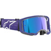 Alpinestars Goggles #5101625-3116 - Vision 8 Goggle - Corp - Purple - Blue Mirror Lens