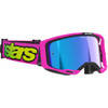 Alpinestars Goggles #5100426-3159 - Vision 8 Goggle - Vista - Pink Fluo/Yellow Fluo - Blue Mirror Lens