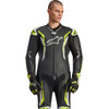 Alpinestars #3150226-125-56 - GP Tech v5 1-Piece Leather Suit - Black/White/Yellow Fluo - US 46 / EU 56