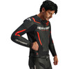 Alpinestars #3100326-1030-54 - GP Force v2 Airflow Leather Jacket - Black/Red Fluo - US 44 / EU 54