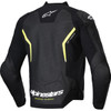 Alpinestars #3100326-155-54 - GP Force v2 Airflow Leather Jacket - Black/Yellow Fluo - US 44 / EU 54