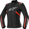 Alpinestars #3210225-1231-S - Stella T-SPS v2 WP Jacket - Black/White/Red Fluo - Small