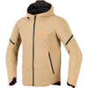 Alpinestars #3200226-8038-S - Aeroshell Waterproof Jacket - Dark Khaki/Black/Orange Fluo - Small