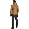 Alpinestars #3200226-8038-S - Aeroshell Waterproof Jacket - Dark Khaki/Black/Orange Fluo - Small