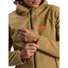 Alpinestars #3200226-8038-XL - Aeroshell Waterproof Jacket - Dark Khaki/Black/Orange Fluo - XL
