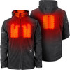 Gerbing Heated Clothing #GER-TFJKT-7V-M-G-M - 7V Thermite Fleece Heated Jacket 2.0 - Gray - Medium