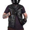 Thrashin Supply CO. #TMJ-14-12 - Mulholland Leather Riding Vest - Black - 2XL
