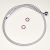 Magnum Shielding #AS37127 - Brake Line - 10 mm-35° - 27" - Sterling Chromite II