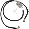Drag Specialties - Brake Line - Front - +8" - Black - XL