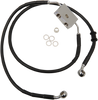 Brake Line - Front - +10" - Black - XL