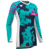 Thor - Women's Launchmode Bleach Jersey - White/Aqua - Large