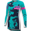 Thor - Women's Launchmode Bleach Jersey - White/Aqua - Large