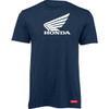 Honda Apparel #LEM25S-M54-S - Honda Wing T-Shirt - Navy/White - Small