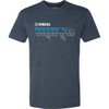 Yamaha Apparel #LEM25S-M34-S - Yamaha Racing Moto T-Shirt - Navy - Small