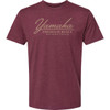 Yamaha Apparel #LEM25S-M39-3X - Yamaha Racing Premium Built T-Shirt - Maroon - 3XL