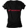 Factory Effex #16-88342 - Women's Honda V-Neck T-Shirt - Black - Medium
