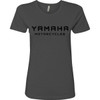 Yamaha Apparel #NP21S-M3137-S - Women's Yamaha Motorcycles T-Shirt - Charcoal Black - Small